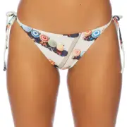NWT Splendid Mixed Print Self-Tie Bikini Bottoms S L $70