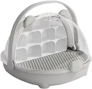 Seidenrauder Breeding Box Silk - Growth Kit Easy to Observe Breathable Transparent Habitat Cage Small Animal Breeder Containers, Grey