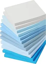 Mr. Pen- Sticky Notes, 3”x3”, 12 Pads, 600 Sheets, Sky Blue Tones, Sticky Note, Self-Stick Note Pads, Sticky Pads Sticky Notes Aesthetic, Colorful Sticky Notes, Sticky Notes Bulk, Bulk Sticky Notes
