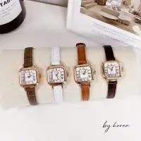 在飛比找蝦皮購物優惠-韓國品牌 Lavenda 正品 氣質方框 女錶 方錶 真皮手