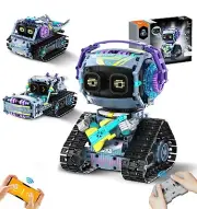 STEM Robot Building Kit, 3 in 1 Remote & App-Controlled Robotic Toys for Kids