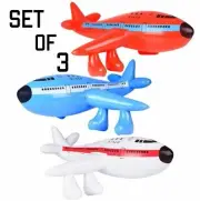 (Set Of 3) 33" Jet Planes Airliner Inflatable - Inflate Up Toy Party Decoration