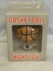 NEW Ceramic Basketball Night Light Wall Outlet Plug-In Nightlight On/Off Switch