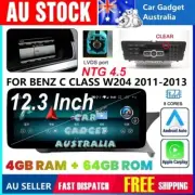 For Benz C Class W204 2011-2014 Android 13 4+64GB Carplay Stereo 8 cores GPS 4G