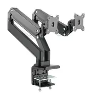 Brateck Dual Monitors Aluminum Heavy-Duty Gas Spring Arm 17"-35"