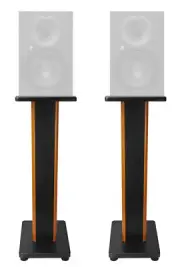 (2) Rockville 28" 2-Tone Studio Monitor Speaker Stands For Mackie XR824 Monitors