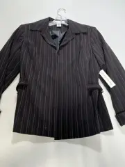 Womens Pursuits Black Pink Pin Stripe Size 8 NEW
