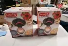 2 Dash MultiMaker™ Mini System Holiday Waffle Maker with 7 Removable Plates-NEW
