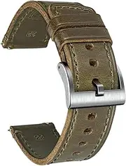 [Generic] Leather Watch Straps Leather Watch Bands Quick Release Watch Strap Vintage Wrist Strap 18/20/22/24mm