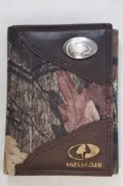 ZEP PRO Penn State Nittany Lion MOSSY OAK Camo Trifold Wallet Tin Gift Box