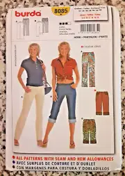 Burda Pattern 8085 Misses' Pants / Slacks Sewing Craft Project (H)