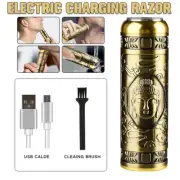 Men's Electric Razor Shaver Trimmers Machine USB Rechargeable Beard Shaving Tool
