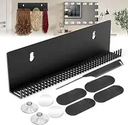 Yingsi-Fty Stainless Steel Hair Extension Holder,Professional Hair Extension Holder For Washing/Styling/Colouring/Drying/Braiding,Black Hair Extension Hanger For Clip-Ins,Wefts,Tape,Bundles