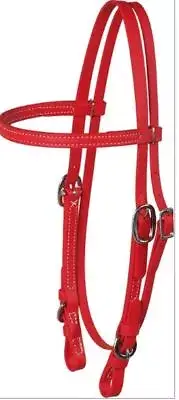 BERLIN LEATHER SUPERIOR QUALITY BIOTHANE HEADSTALL WITH BROWBAND MANY COLORS