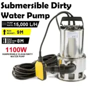 1100W Electric Water Pump Submersible Pressure Switch For Tank Well Dirty Clean