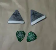 Two The Raconteurs After Show Pass Stick-On 2" x 2" & Two Raconteurs Picks
