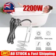 Portable 2200 Watts Immersion Bucket Water Heater Electric Heating Element 220V~