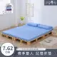 【House Door好適家居】大和防蟎抗菌表布 多功能記憶折疊床墊7.62cm-雙人5尺 贈個人專用毯*2