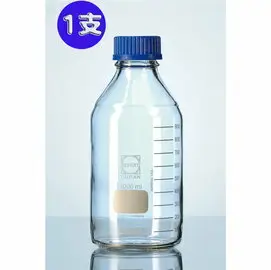 《德國 DWK》DURAN 德製 GL45 白色 玻璃 血清瓶 1000ML【1支】 耐熱玻璃瓶 試藥瓶 收納瓶 儲存瓶 樣品瓶