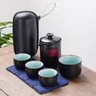 Chinese Portable Tea Set Pitcher Filter Cup Ceramic Kung Fu Tea Set Travel