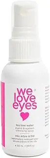 We Love Eyes - Tea Tree Water Eyelid & Eyelash Cleansing Spray - 100% Oil Free perfect for lash extensions, remove debris, no rinse formula