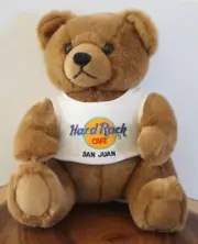 Hard Rock Cafe Plush 9" Teddy Bear San Juan T-shirt NWOT