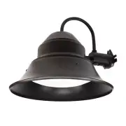 Commercial Electric 350-Watt Equiv LED Bronze Dusk to Dawn Area Light 1008376282
