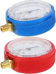 Anneome 1 Pair High and Low Pressure Gauge Set for Air Conditioning System Pressure Gauges Low Pressure and High Pressure Manifold for Car Repair