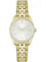 Lacoste 2001324 Silver Dial Gold Stainless Steel Womens Watch