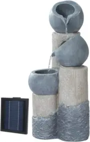 Solar Water Fountain, 76Cm Tall Feature Pump Bird Bath Powered Features Fountain