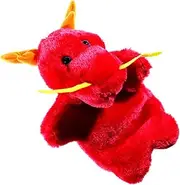 Cartoon Dragon Hand Puppet Plush for Storytelling Interactive Play and Imaginative Fun for Adults Stimulates Creativity Motor Skills and Confidence