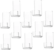 GOOHOCHY 10pcs Acrylic Vinyl Record Shelf Wall Mount Album Holder for Organized Display Multi Functional Design for Records and Magazines Fine Workmanship for Use
