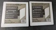 TWO Everbilt Access Panel Adjustable Spring Loaded White Plastic 8 in. x 8 in.