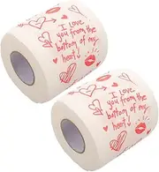 OHPHCALL 2pcs Anniversary Tissue Paper Thin Paper Toilet Paper Tiles Paper Towels Bathroom Supplies Paper Towels Commercial Toilet Paper Color Toilet Paper Creative Tiles