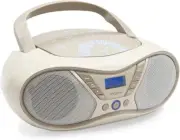 Soft Grey Portable CD Player CD-R/CD-RW/CD-MP3 Playback FM Radio USB Port Stereo