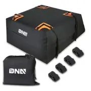 Orange/Black PVC Coated Mesh w/ 4 Adjustable Straps Roof Cargo Bag Waterproof