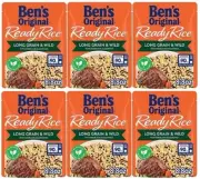 Ben's Original Ready Rice Long Grain & Wild 6 Pack