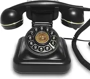European Retro Wedding Audio Message Book Birthday Voice Blessing Message Decoration Phone Voice Guest Book Phone Black