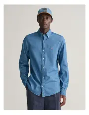[Gant] Slim Fit Indigo Shirt in Semi Light Blue