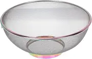 Yardenfun mesh Strainer Stainless Steel Strainer Fruit and Vegetable Strainer Fine mesh Design Fruit Basket Rice Drainer Strainer Rice Strainer Bowl Dense Hole Drain Basket Water Filter
