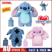 Stitch Hot Water Bottle Soft Winter Plush Warm Hand Bag Home Water Filling GV
