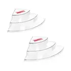 2 x Corner Shelf Organiser 3 Tier Kitchen Spice Jar Storage Rack Holder 36.5CM