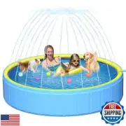 Yivsen Perfect Combination of Dog Pool and Splash Pad W79 X H12, Sturdyer Fol
