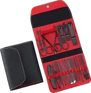 Nail Clipper Set, Manicure Pedicure Kit 19 in 1 Cuticle Trimmer Grooming Kit, Professional Stainless Steel Nail Cutter with Portable Case for Travel & Home, Manicure Set for Women and Men