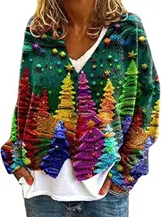 [Generic] Cardigans For Women Crochet,Women Abstract Printed Casual Cloak Jacket,Cardigan Dusters,V-Neck Button,Plus Size Sweaters Long Sleeve Patchwork Coat