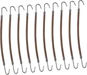 Beatifufu 20pcs Bungee Ponytail Hooks Hair Styling Clips for Effortless Braids and Updos Smooth Natural Hold for All Hair Textures Coffee