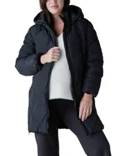 Ingrid & Isabel Hooded Longline Puffer Maternity Jacket