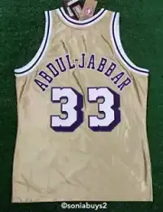 Mitchell & Ness ABDUL-JABBAR NBA LA Lakers 75th Anniversary Swingman Jersey,Size