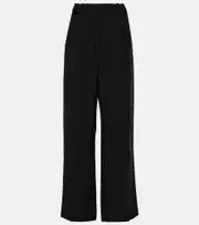 [Mugler] Mugler Cutout wide-leg pants AU 18 black