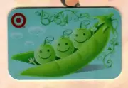 TARGET Baby, Three Peas in a Pod ( 2009 ) Foil Gift Card ( $0 )